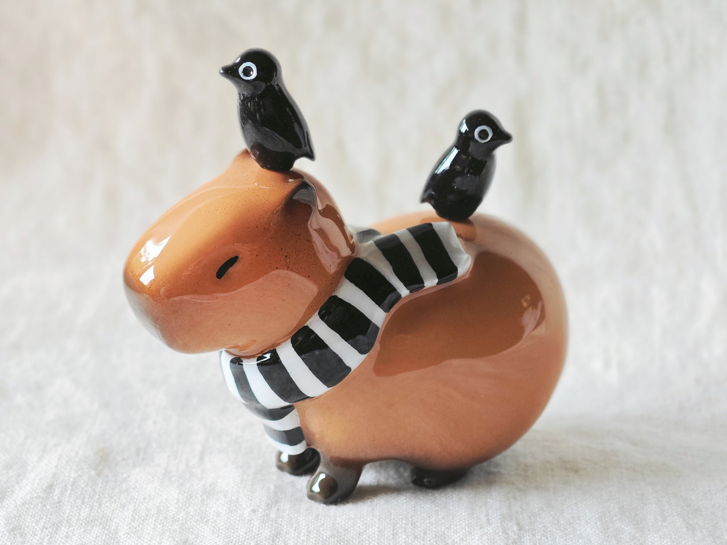 Striped Scarf Capybara with Crows (MAGNETIC) Jumbo Size