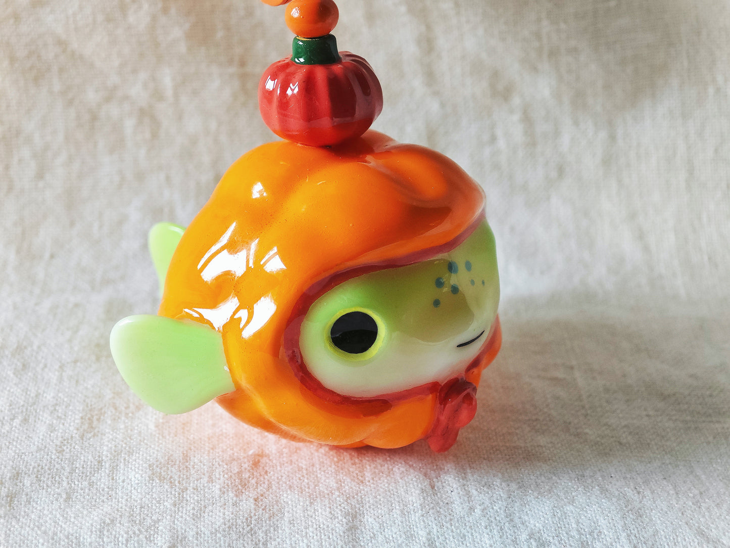 Puffer Jacket Puffer Fish Keychain (NON MAGNETIC)