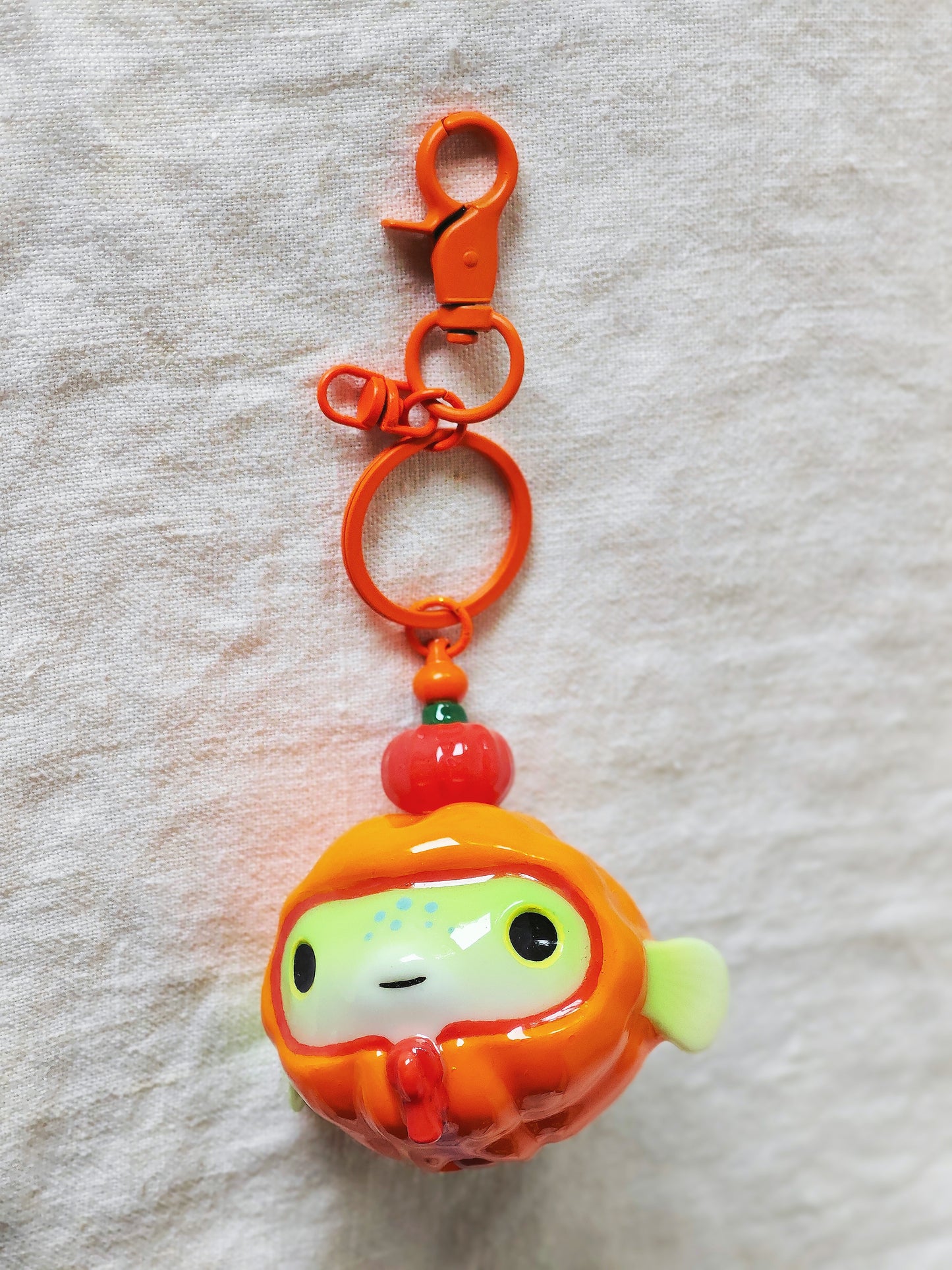 Puffer Jacket Puffer Fish Keychain (NON MAGNETIC)
