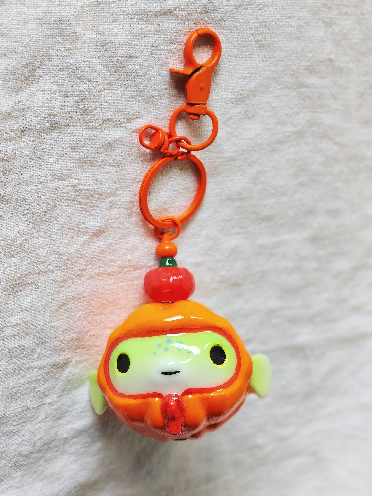 Puffer Jacket Puffer Fish Keychain (NON MAGNETIC)