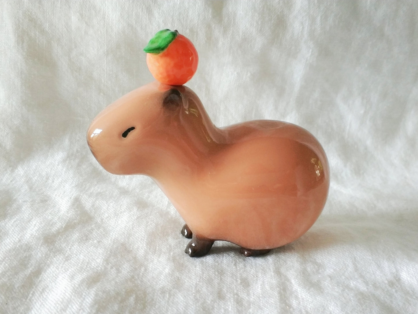 Classic Orange Capybara Figurine (MAGNETIC) Jumbo Size