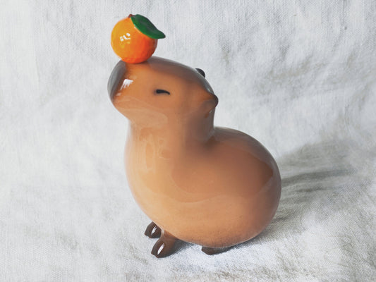 Orange Capybara Figurine (MAGNETIC) Jumbo Size
