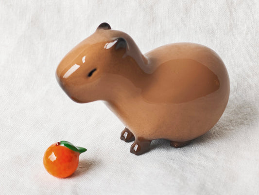 Classic Orange Capybara Figurine (MAGNETIC) Jumbo Size