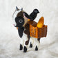 PRE-ORDER Goat Figurine with basket panniers (MAGNETIC) Jumbo Size