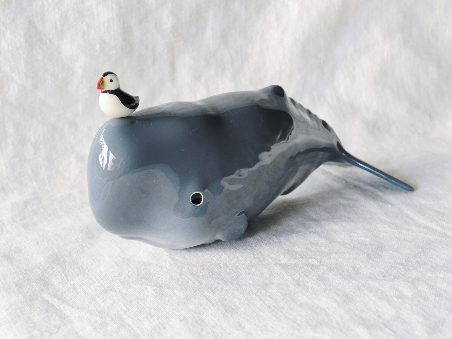 PRE-ORDER Whale with Puffin (MAGNETIC)