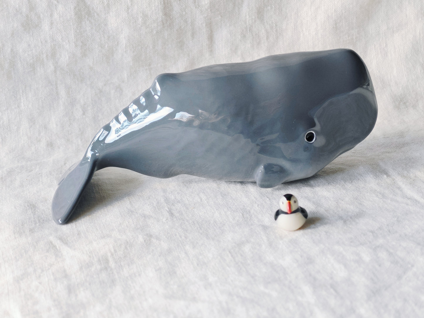 PRE-ORDER Whale with Puffin (MAGNETIC)