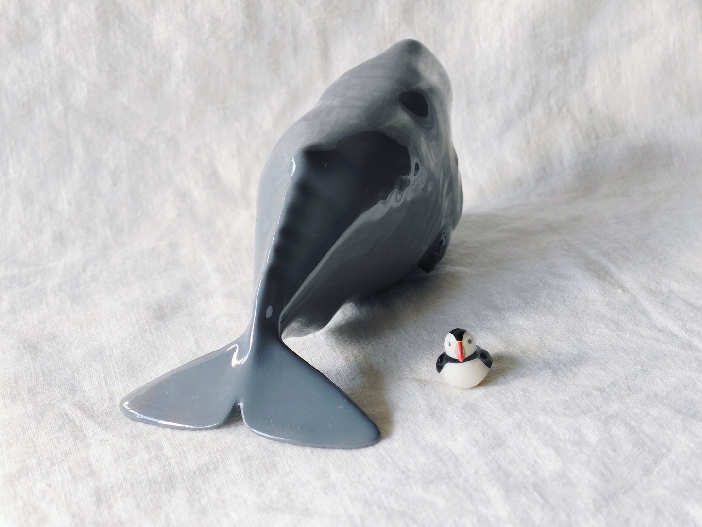 PRE-ORDER Whale with Puffin (MAGNETIC)