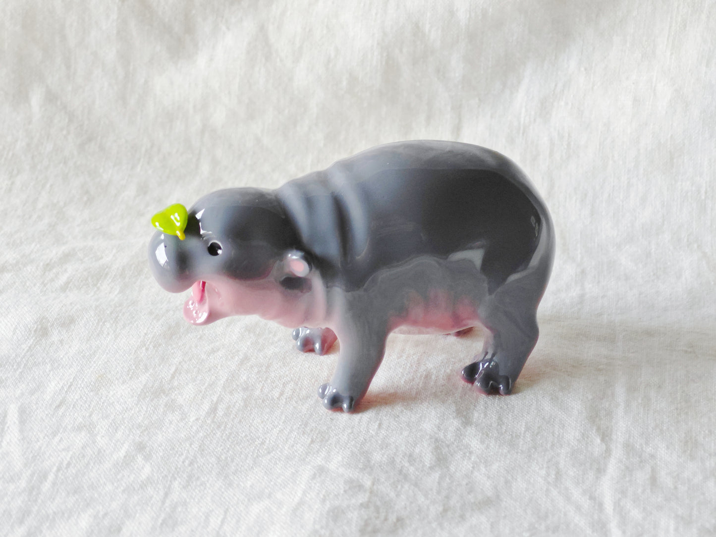 PRE-ORDER Pygmy Hippo Mouth Open (MAGNETIC) Jumbo Size