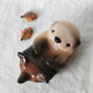 Otter with Fall Leaves (Magnetic)