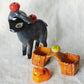 Fall Goat Figurine with basket panniers (MAGNETIC) Jumbo Size