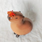 Capybara with Fall Leaf Figurine (MAGNETIC) Jumbo Size